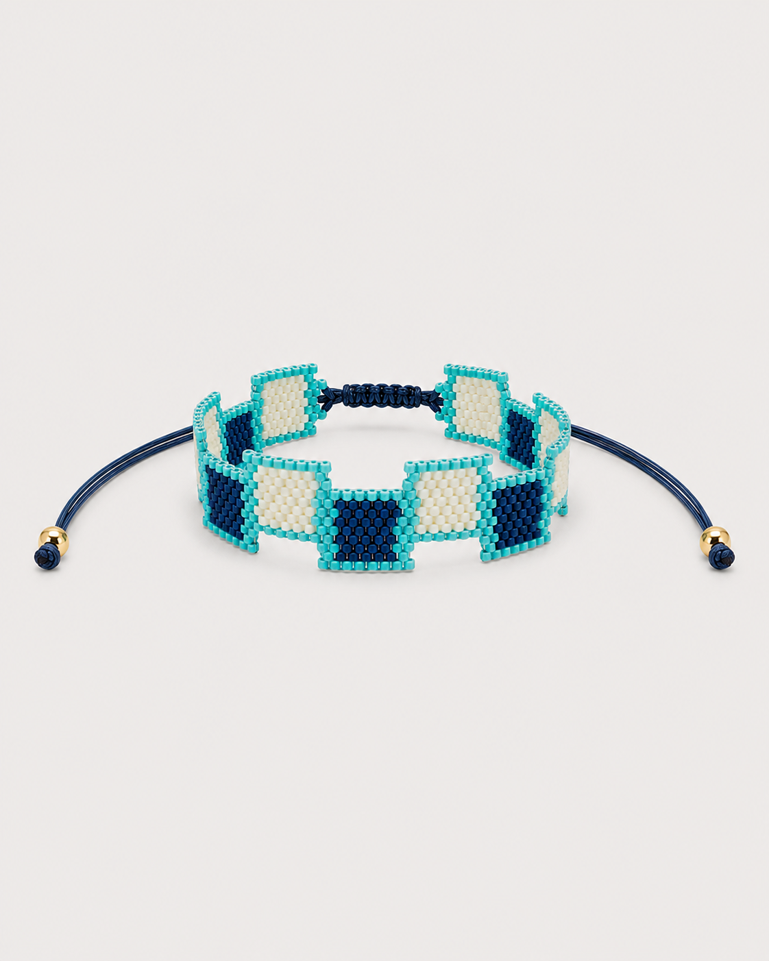 NAVY CUADROS MIYUKI BRACELET Anima Guzga