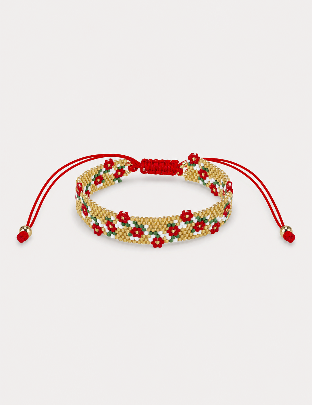 RED DAISY MIYUKI BRACELET Anima Guzga