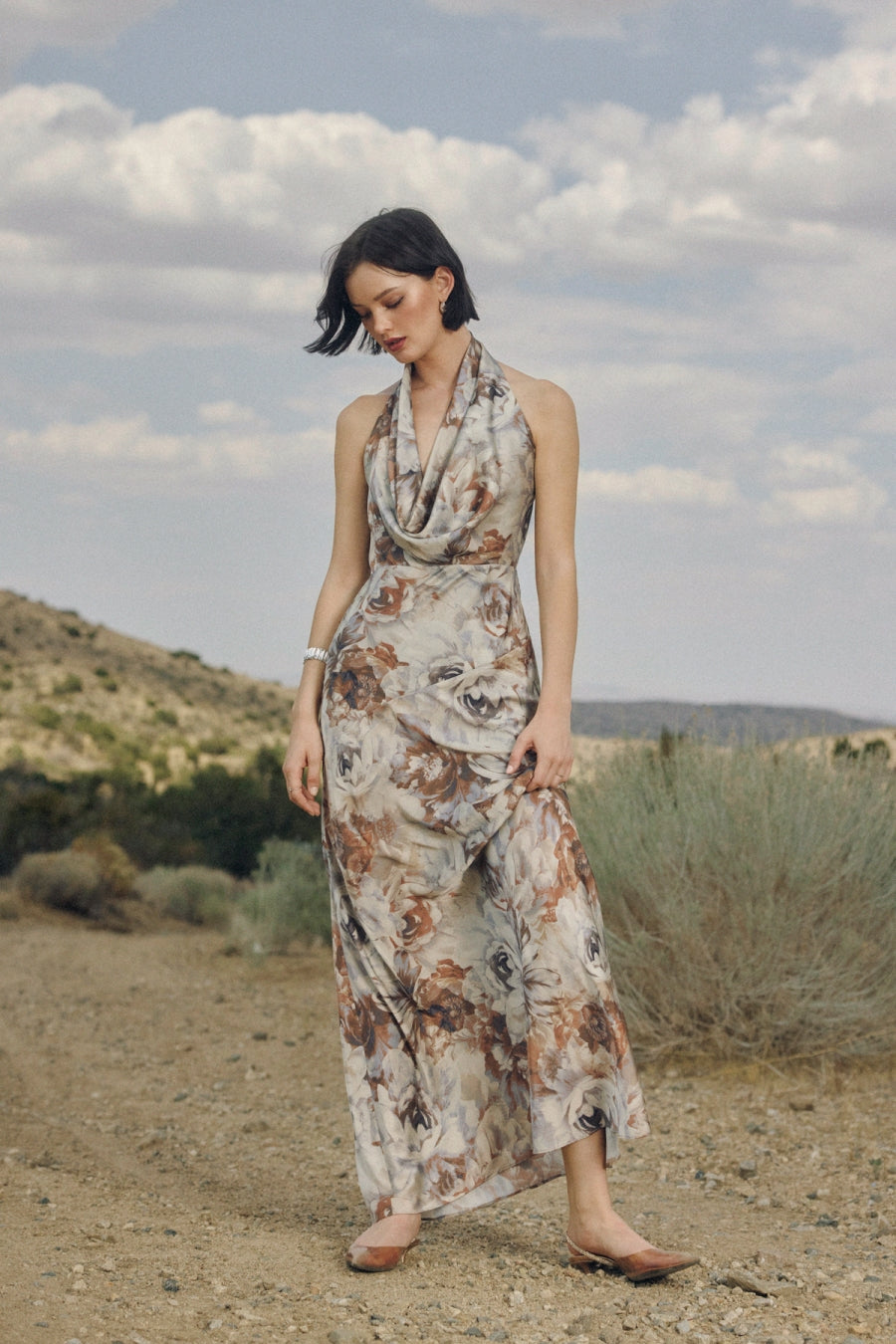 SANDSTONE FLORAL DRESS