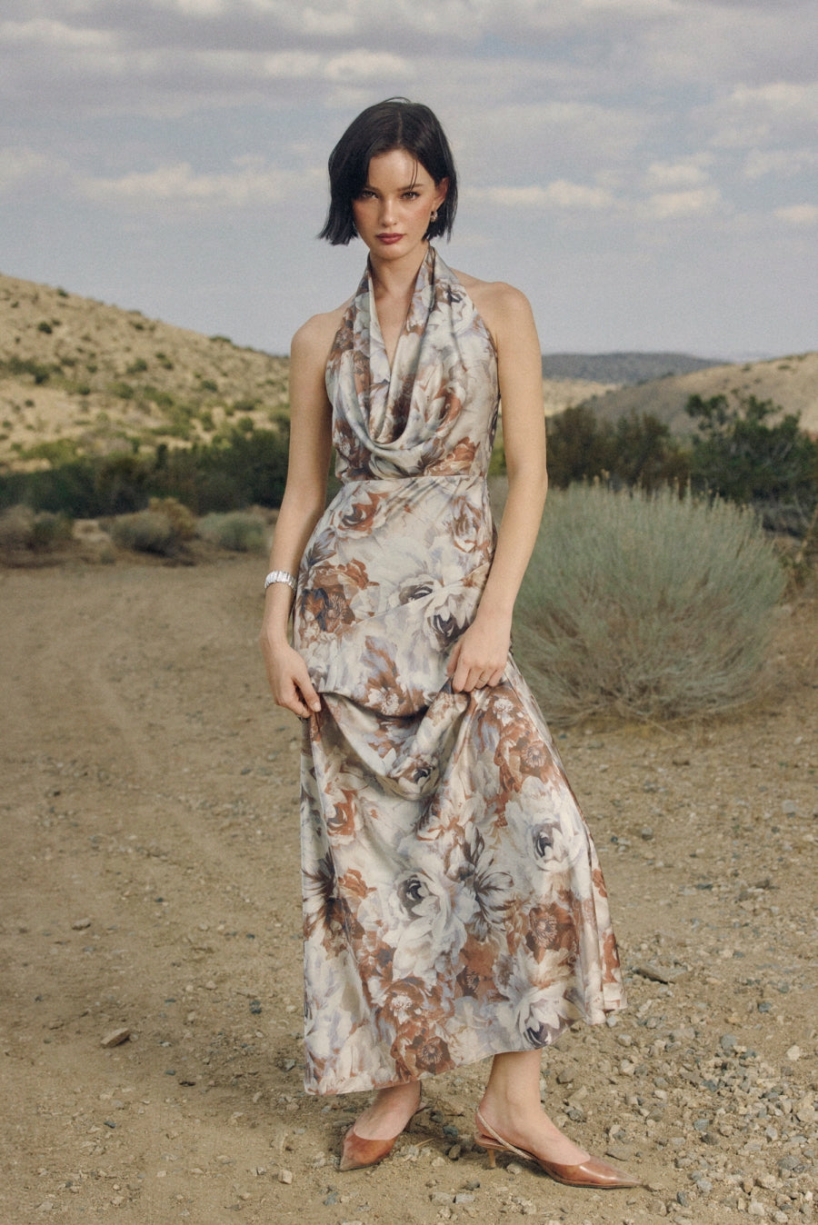 SANDSTONE FLORAL DRESS