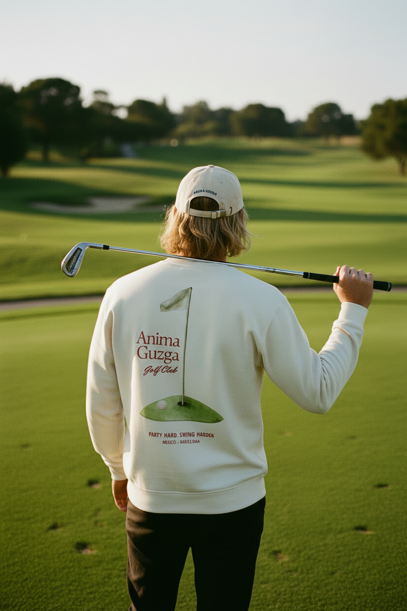 Back view with more visible golf club