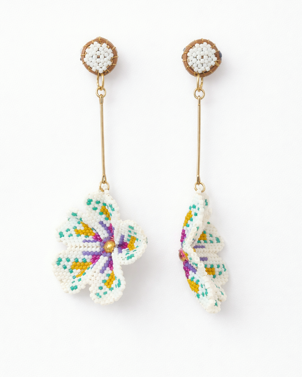 MIYUKI FLOWER EARRINGS Anima Guzga