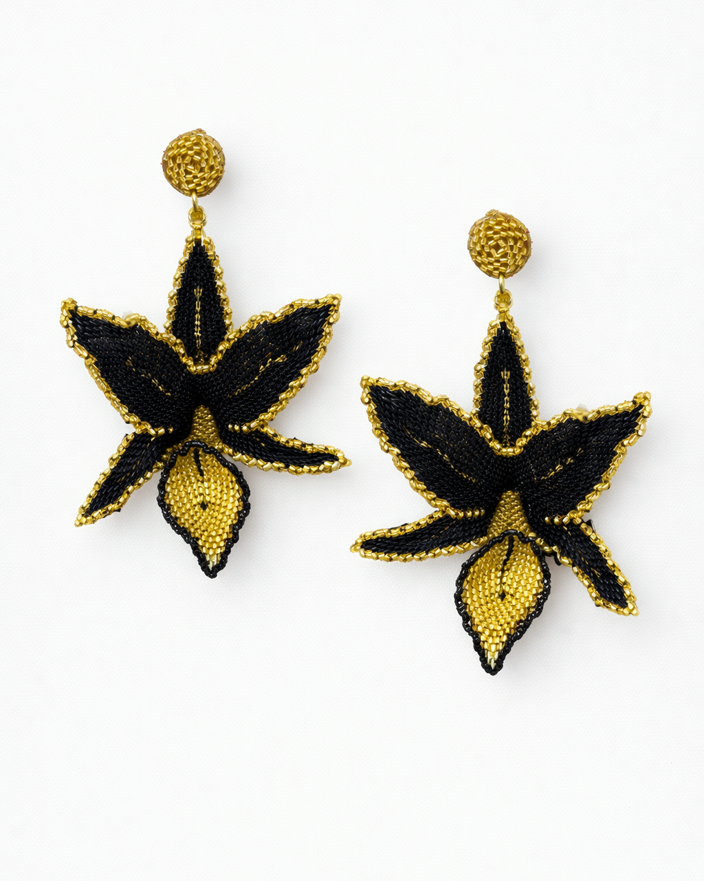 MIYUKI ORCHID EARRINGS Anima Guzga