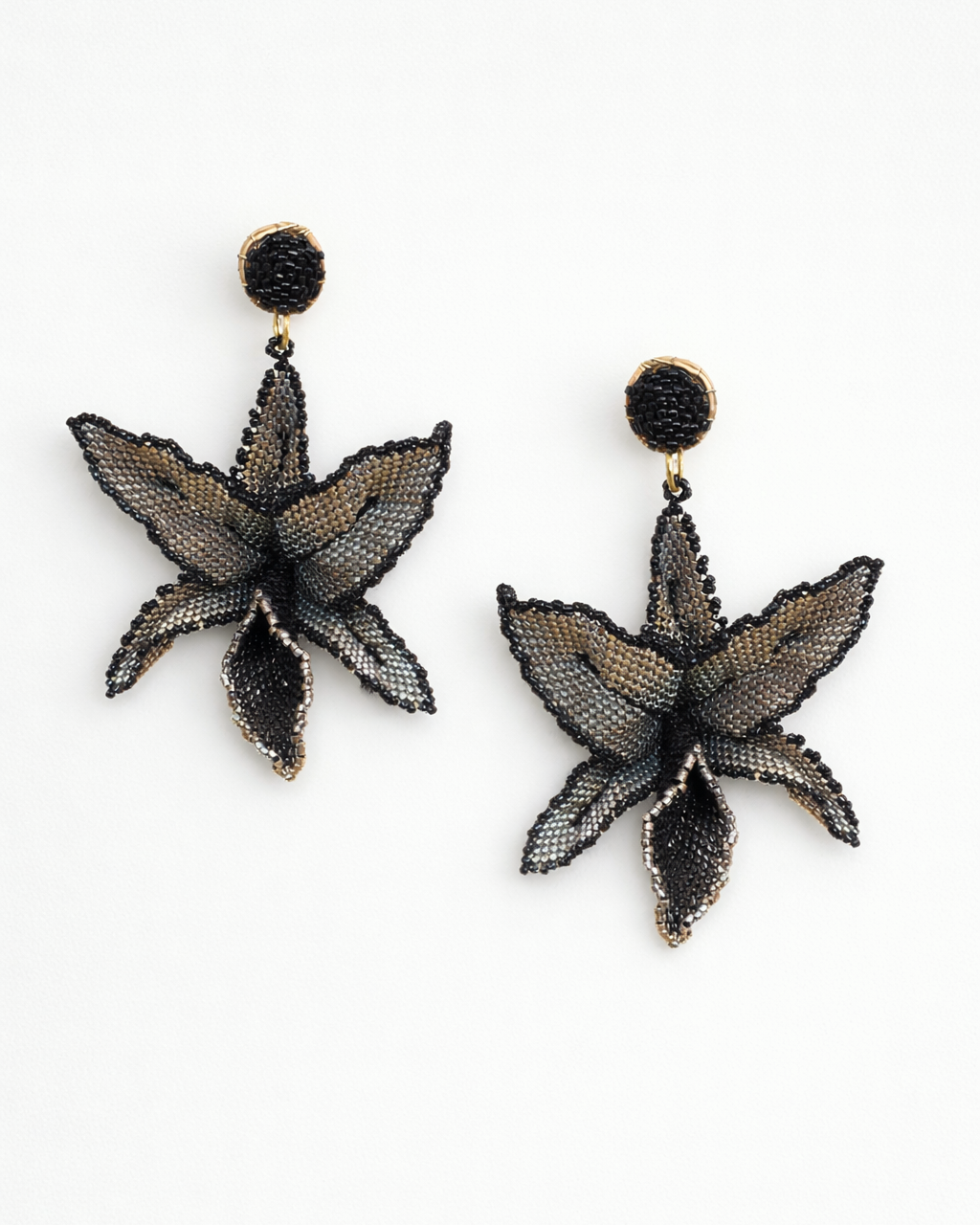 MIYUKI ORCHID EARRINGS Anima Guzga