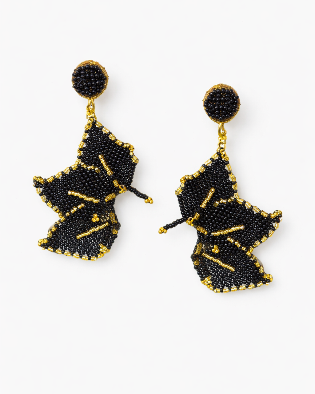 MIYUKI HALF FLOWER EARRINGS Anima Guzga