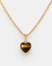 OJO DE TIGRE HEART NECKLACE Anima Guzga